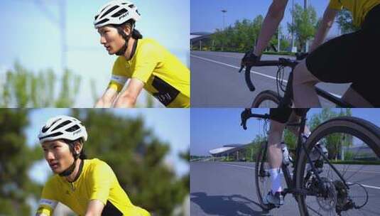 运动 骑行 骑自行车高清在线视频素材下载