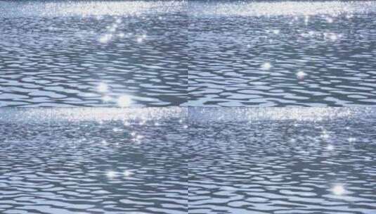 波光粼粼的河面水面星光点点高清在线视频素材下载