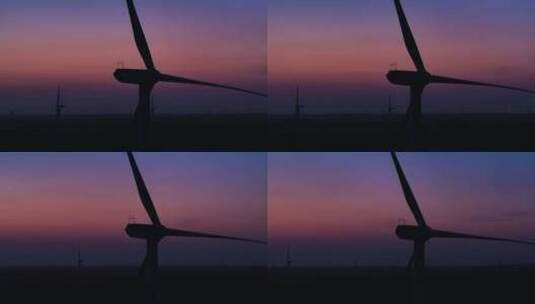 风力发电 大风车 清洁能源高清在线视频素材下载