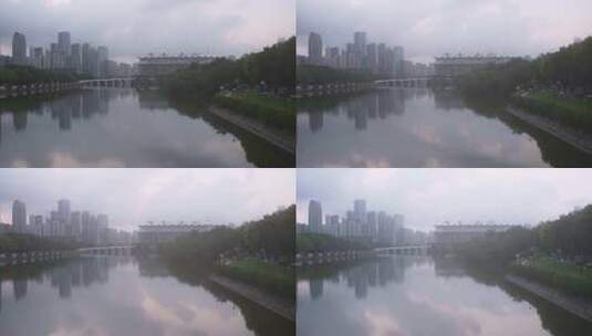 广州珠江新城日出高清在线视频素材下载