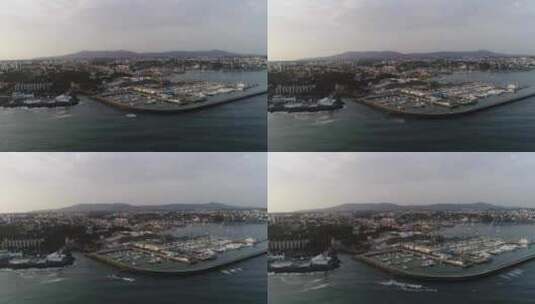港口和卡斯凯什市，葡萄牙高清在线视频素材下载