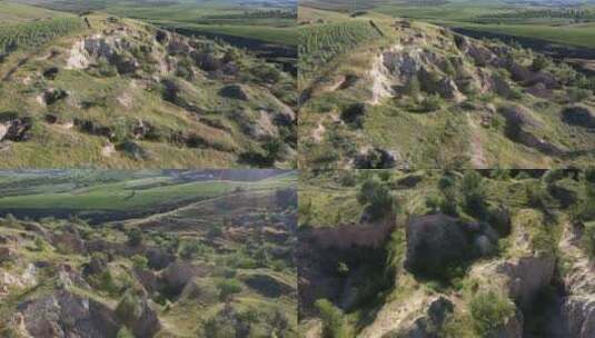 内蒙古生态修复矿山土地复垦高清在线视频素材下载
