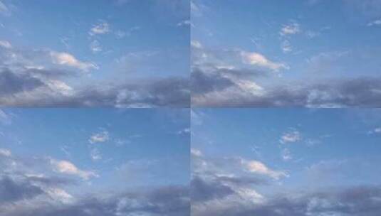 蓝天上的白云高清在线视频素材下载