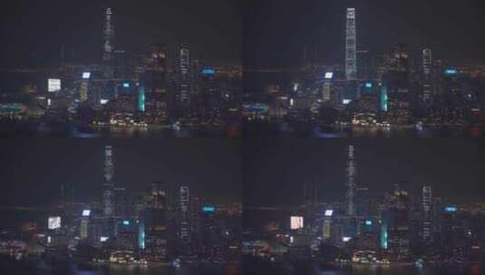香港城市灯光夜景高清在线视频素材下载
