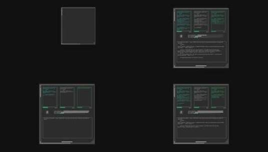 HUD黑客代码骇客研发数据库大数据高清在线视频素材下载