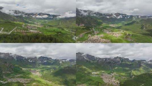 甘南扎尕那云雾延时高清在线视频素材下载