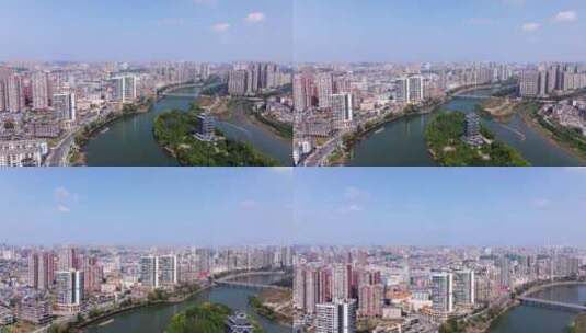 4K宁乡城市风光航拍高清在线视频素材下载