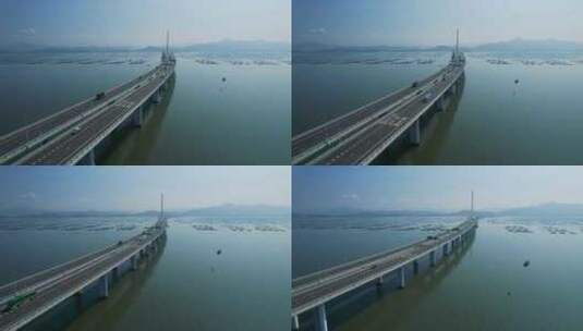跨海大桥深圳湾公路大桥I高清在线视频素材下载