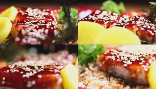 美食高清视频视频素材鳗鱼饭高清视频（3）高清在线视频素材下载