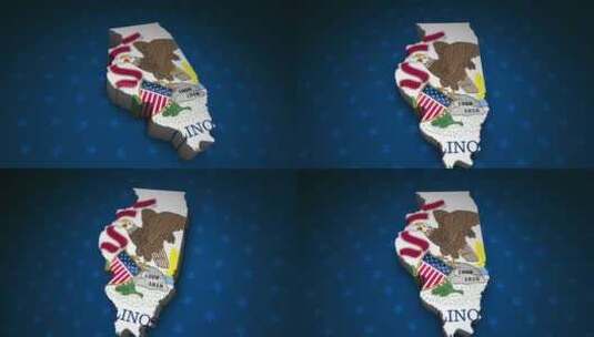 伊利诺伊州选举背景HD-7包高清在线视频素材下载