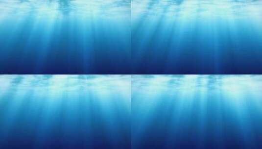 4K水下海底光线阳光高清在线视频素材下载