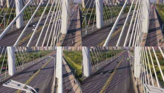 镜头从桥的侧面移出高清在线视频素材下载