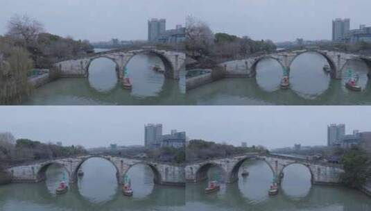 拱宸桥 杭州大运河高清在线视频素材下载