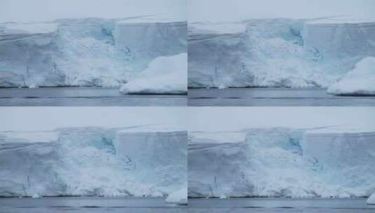南极北极冰盖融化高清在线视频素材下载