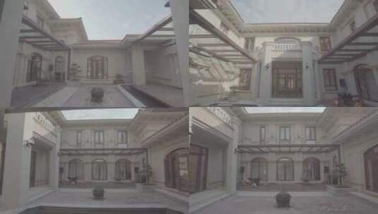 「有版权」4KS-LOG3中式别墅庭院高清在线视频素材下载