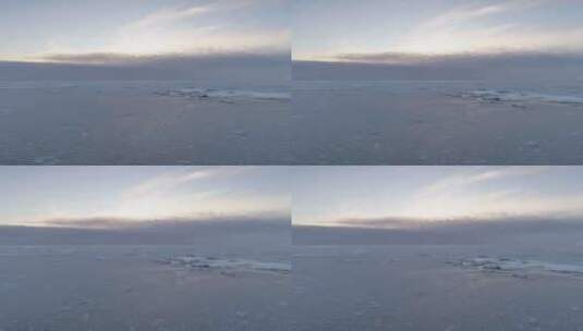 北极极地Brash冰冰川空中俯视图高清在线视频素材下载