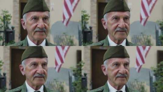 阵亡将士纪念日期间的美国第二次世界大战退高清在线视频素材下载