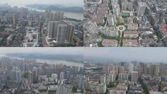 航拍湖北宜昌城市建设高清在线视频素材下载