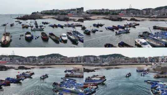 海岛渔船航拍2（福州平潭）高清在线视频素材下载