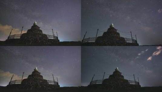 敖包星空4k高清在线视频素材下载