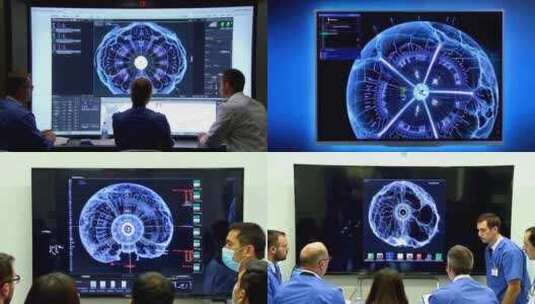 医学神经科学医院实验室会议谈论病人的治疗高清在线视频素材下载