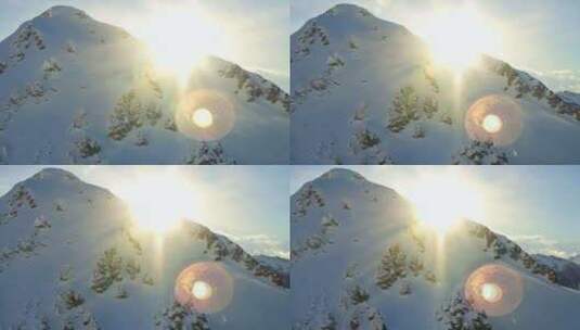 日照金山 雪山之巅 雪山 云海 山峰延时高清在线视频素材下载