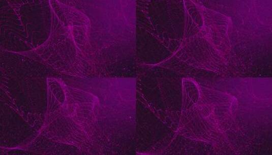 渐变粉色背景上的3d抽象粉紫色粒子运动高清在线视频素材下载