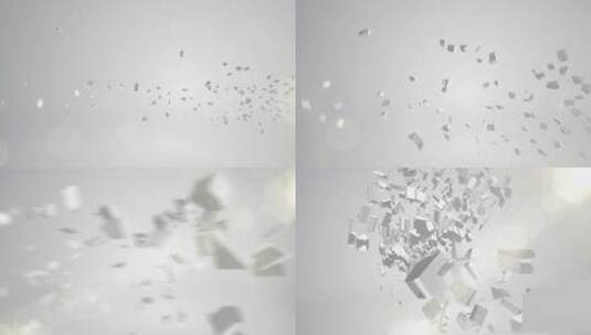 破碎 石块 粒子 特效 logo 震撼 演示高清AE视频素材下载