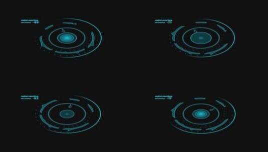 HUD 高科技 图形模板高清AE视频素材下载