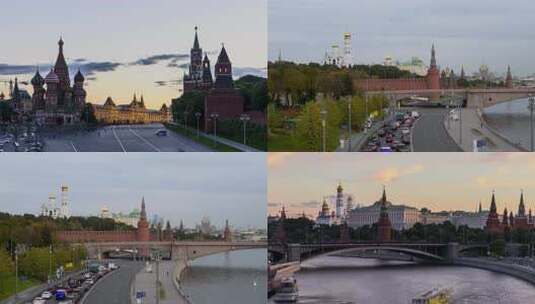 俄罗斯莫斯科标志性建筑高清在线视频素材下载