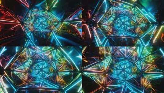 动感霓虹隧道背景素材高清在线视频素材下载