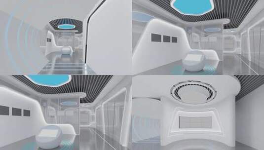 未来科技光学展厅漫游空镜合集高清在线视频素材下载
