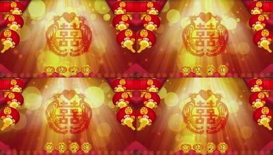 婚礼庆典晚会动态背景led视频(有音乐)高清在线视频素材下载