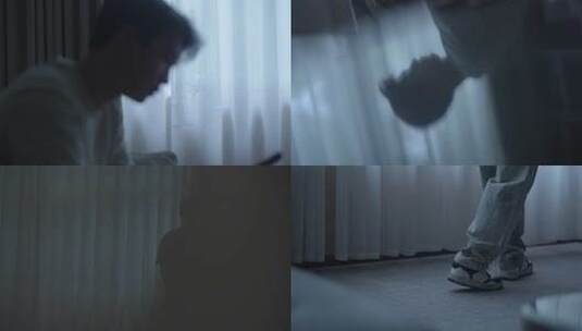 中年男子受挫折高清在线视频素材下载