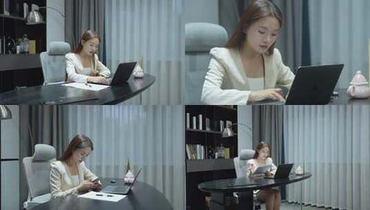 职场女性商务办公高清在线视频素材下载