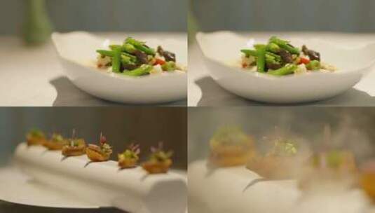 大厨做饭美食特写菜品宣传片分镜头高清在线视频素材下载