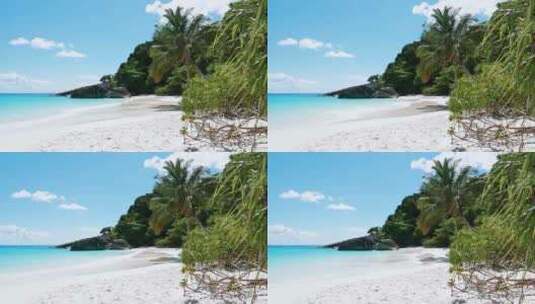 沙滩阳光蓝天高清在线视频素材下载