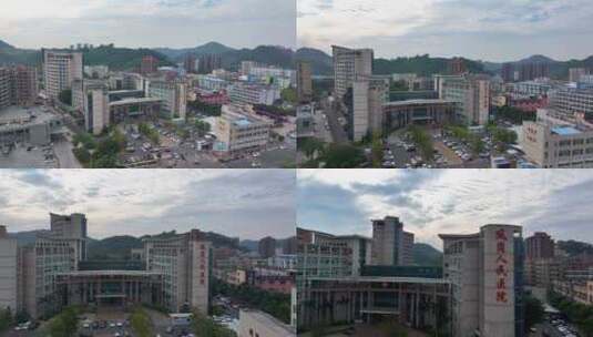4K航拍东莞市凤岗人民医院8高清在线视频素材下载