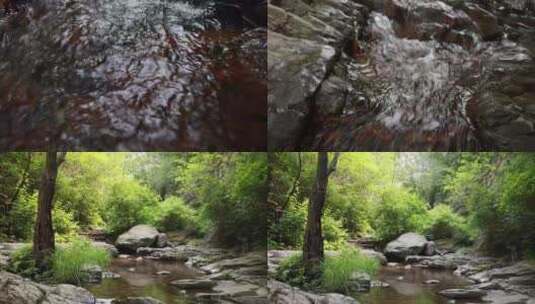 北京双龙峡自然风景区溪流森林的视频素材高清在线视频素材下载