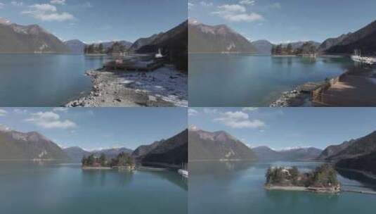 西藏巴松措林芝湖水高清在线视频素材下载