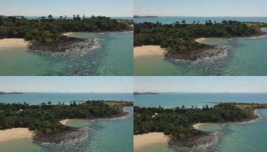 澳大利亚米申海滩阳光明媚的一天，艾瑞尔接高清在线视频素材下载