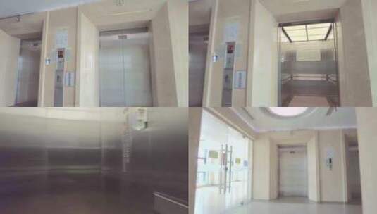 医院电梯进出第一视角高清在线视频素材下载