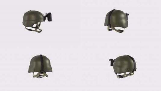 军用头装甲3d物体旋转循环高清在线视频素材下载