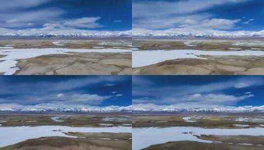 （延时）新疆帕米尔高原昆仑雪山航拍高清在线视频素材下载