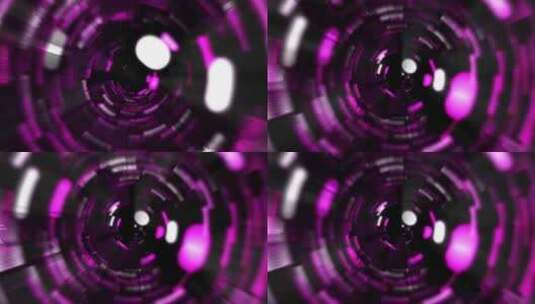 Vj循环隧道背景粉红色4K高清在线视频素材下载
