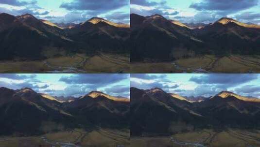 航拍四川省甘孜藏族自治州巴塘县大塑河湿地高清在线视频素材下载