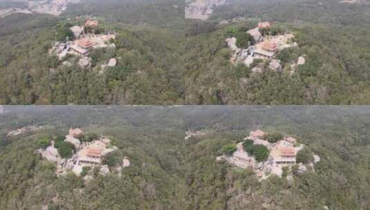 大气 航拍 福建 泉州 闽南 惠安 寺庙 佛高清在线视频素材下载