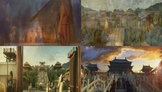 重庆古代历史发展古代巴蜀战争皇宫高清在线视频素材下载