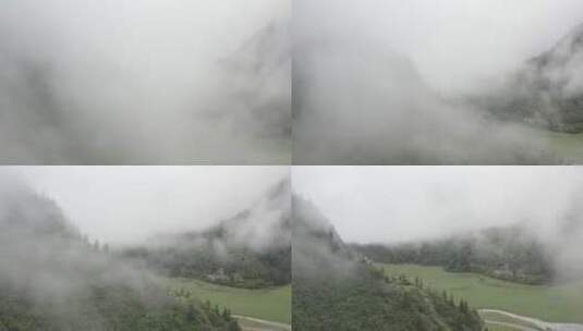 川西高山迷雾高清在线视频素材下载
