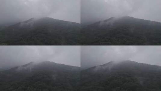 雾气中的紫金山高清在线视频素材下载